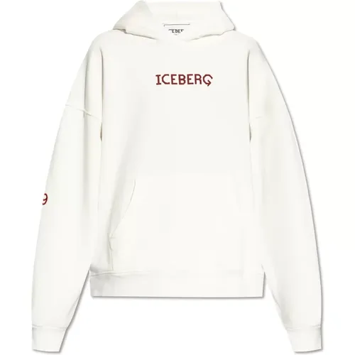 Sweatshirt mit Logo , Herren, Größe: XL - Iceberg - Modalova