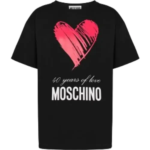 Women's Clothing T-Shirts & Polos Nero Ss24 , female, Sizes: M, S, XS - Moschino - Modalova