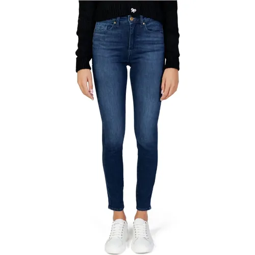 Damen Jeans in Blau mit Used-Effekt , Damen, Größe: W30 L28 - GAS - Modalova