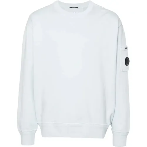 Diagonal Fleece Crew-Neck Sweatshirt , male, Sizes: M, S, L - C.P. Company - Modalova