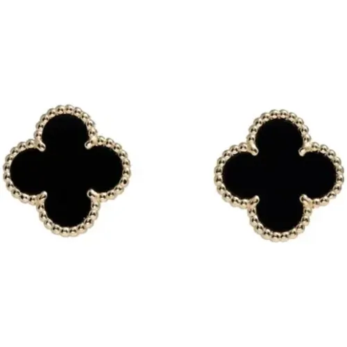 Pre-owned Gold earrings , female, Sizes: ONE SIZE - Van Cleef & Arpels Pre-owned - Modalova