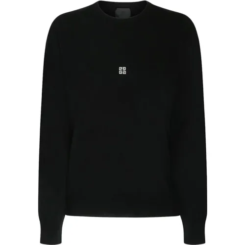 Wool 4G Logo Embroidered Pullover , female, Sizes: L, XS, M - Givenchy - Modalova