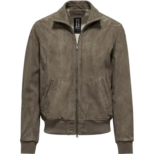 Chel Leather Jacket , male, Sizes: M - BomBoogie - Modalova