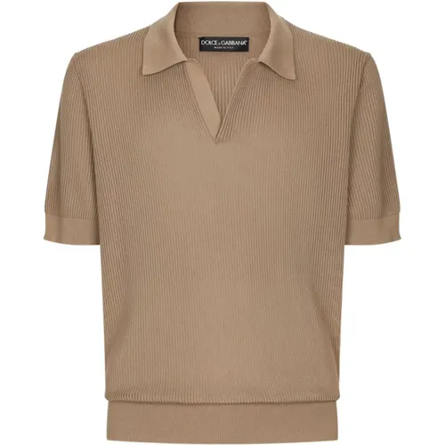 T-shirts and Polos , male, Sizes: L - Dolce & Gabbana - Modalova