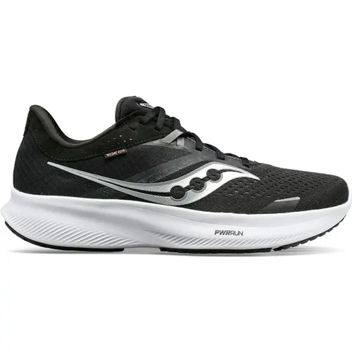 Stilvolle Schwarz/Weiße Ride 16 Sneakers , Damen, Größe: 39 EU - Saucony - Modalova