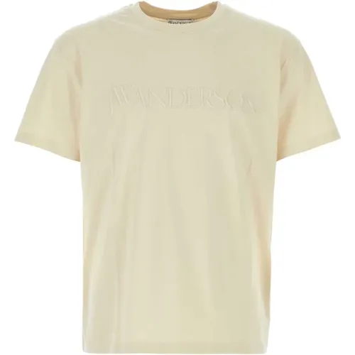 Sand Baumwoll T-Shirt,T-Shirts - JW Anderson - Modalova