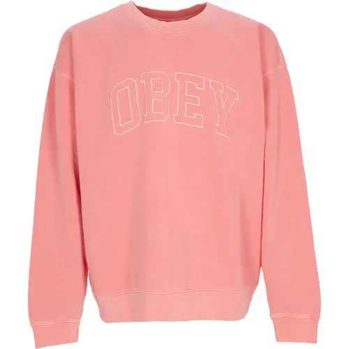 Leichter Crewneck Sweatshirt Pigment Shell , Herren, Größe: XS - Obey - Modalova