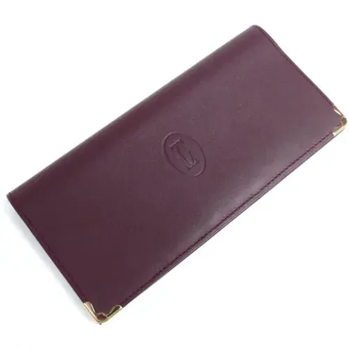 Pre-owned Leather wallets , female, Sizes: ONE SIZE - Cartier Vintage - Modalova