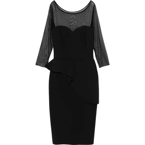 Illusion Bis Stretch Jersey Dress , female, Sizes: XL, L, 2XL - Chiara Boni - Modalova