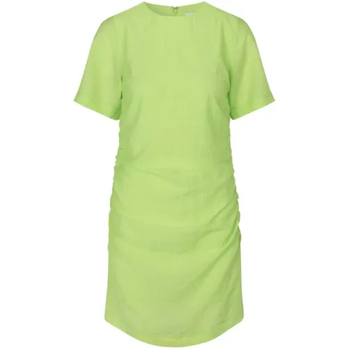 Neongrünes Kurzes Kleid Ibi , Damen, Größe: L - Modström - Modalova