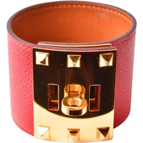 Pre-owned Leather bracelets , female, Sizes: ONE SIZE - Hermès Vintage - Modalova