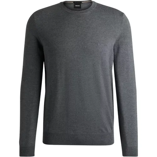 Woll Rundhals Pullover , Herren, Größe: S - Boss - Modalova