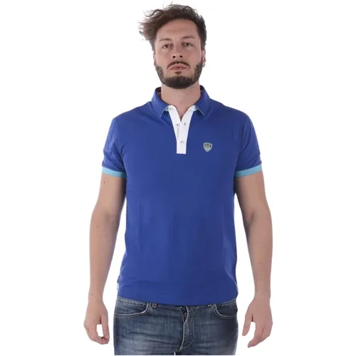 Klassisches Polo Shirt , Herren, Größe: M - Emporio Armani EA7 - Modalova
