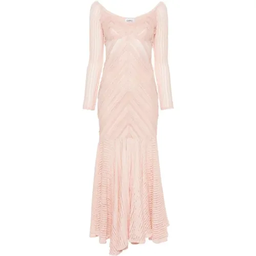 Dusty Pink Long Dress Souley , female, Sizes: M - Charo Ruiz Ibiza - Modalova