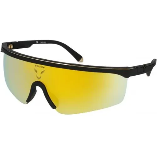 Frame with Mirrored Gold Lenses , male, Sizes: ONE SIZE - Police - Modalova