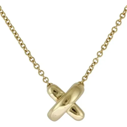 Pre-owned Gold necklaces , female, Sizes: ONE SIZE - Tiffany & Co. Pre-owned - Modalova