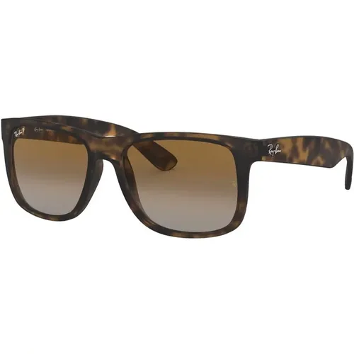 Justin 4165 Sunglasses -Grey Havana , male, Sizes: 55 MM - Ray-Ban - Modalova