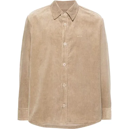 Corduroy Bobby Shirt , male, Sizes: M - A.p.c. - Modalova