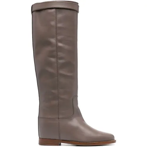 Boots Grey , female, Sizes: 3 UK, 4 UK - Via Roma 15 - Modalova