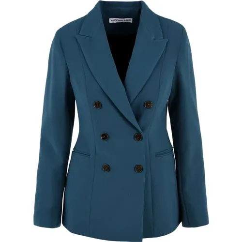 Blaue Jacken für Damen , Damen, Größe: S - Attic and Barn - Modalova