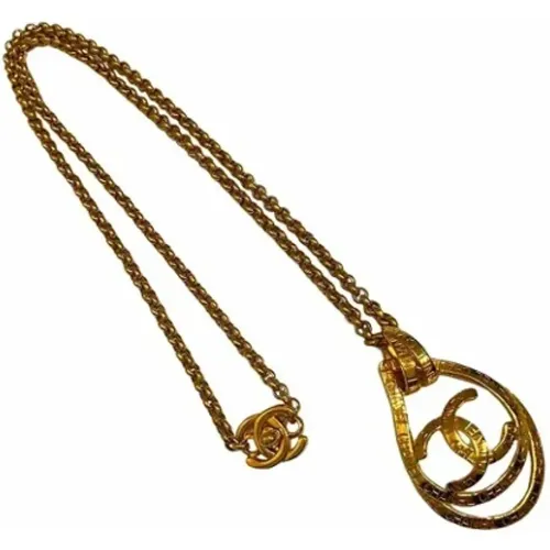 Pre-owned Metal necklaces , female, Sizes: ONE SIZE - Chanel Vintage - Modalova