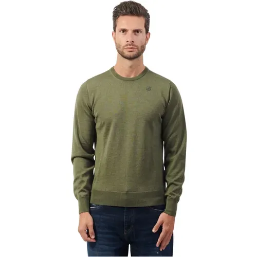 Grüner Dicker Pullover , Herren, Größe: XL - K-way - Modalova