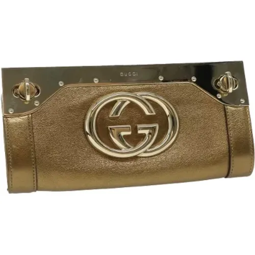 Pre-owned Leder clutches - Gucci Vintage - Modalova