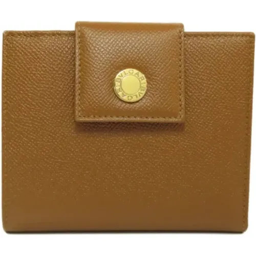 Pre-owned Leather wallets , female, Sizes: ONE SIZE - Bvlgari Vintage - Modalova