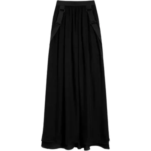 Silk Chiffon Overall Skirt , female, Sizes: S - Max Mara - Modalova