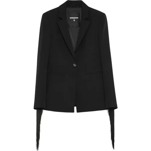 Fringed Jacket , female, Sizes: S, XS - PATRIZIA PEPE - Modalova
