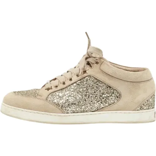 Pre-owned Suede sneakers , female, Sizes: 3 UK - Jimmy Choo Pre-owned - Modalova