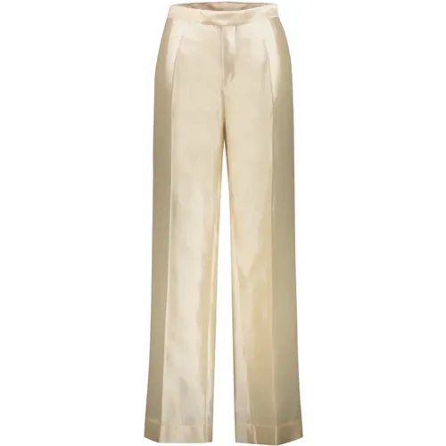 Elegant Silk Pleated Trousers , female, Sizes: XS - Maison Margiela - Modalova