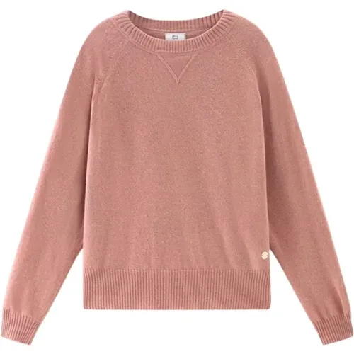 Classic Crewneck Sweater , female, Sizes: L, XL, M, S - Woolrich - Modalova