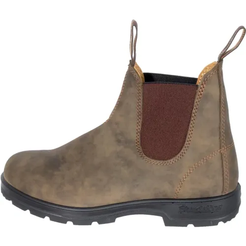 Rustic Leather Chelsea Boots , male, Sizes: 10 UK, 8 1/2 UK - Blundstone - Modalova