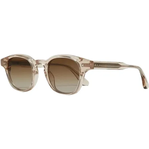 Classic Rounded Sunglasses with Sculptural Temple , male, Sizes: ONE SIZE - CHiMi - Modalova