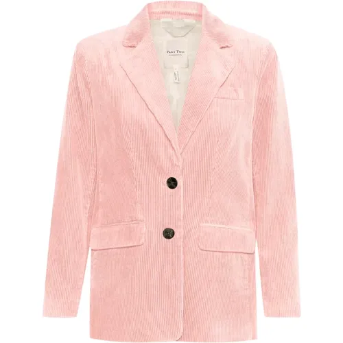 Silberrosa Blazer Jacke , Damen, Größe: 3XL - Part Two - Modalova