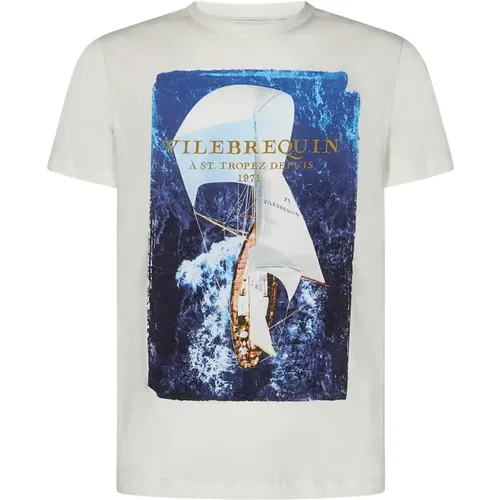 Weiße ST.Tropez Print T-Shirts und Polos - Vilebrequin - Modalova