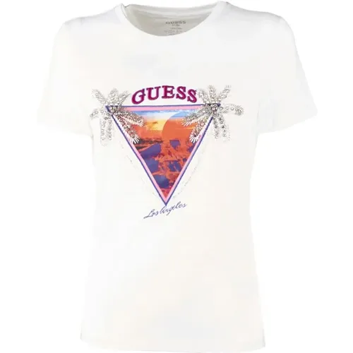 Short Sleeve T-Shirt , female, Sizes: XS, S - Guess - Modalova