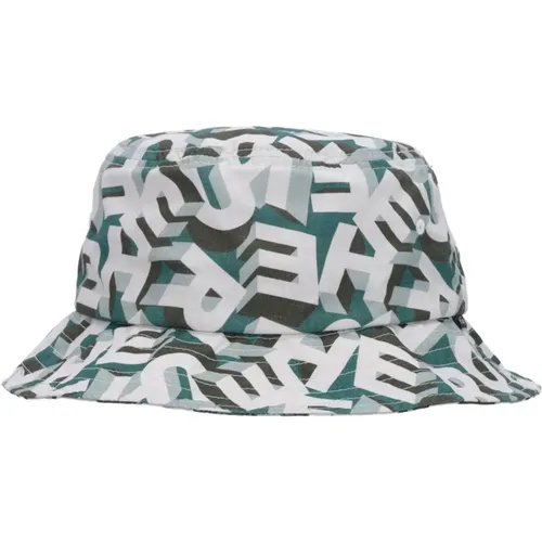 Multi Cotton Bucket Hat with Embroidery , unisex, Sizes: L - HUF - Modalova