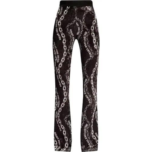 Schwarze Hose Stilvoll ***cv , Damen, Größe: 2XS - Versace Jeans Couture - Modalova