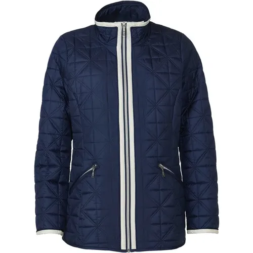 Quilted Ghita Jacket Navy , female, Sizes: XL, S, 4XL, 6XL, M, 2XL, 3XL - Danwear - Modalova