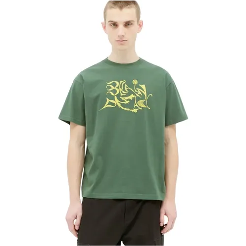 T-Shirt mit Grafischem Print , Herren, Größe: M - Brain Dead - Modalova