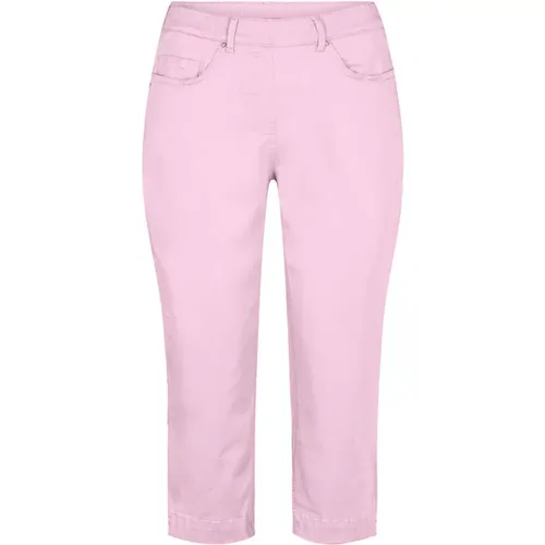 Regular Capri Trousers Cherry , female, Sizes: S - LauRie - Modalova