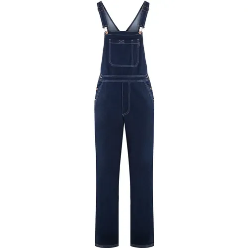 Denim Overall mit Kontrastnähten , Damen, Größe: XS - See by Chloé - Modalova