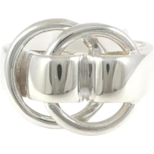 Pre-owned Silber ringe , Damen, Größe: ONE Size - Hermès Vintage - Modalova