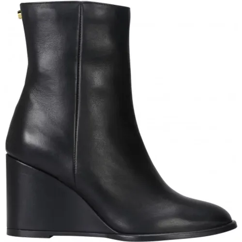 Chic Italian Leather Ankle Boots , female, Sizes: 4 UK - Hugo Boss - Modalova