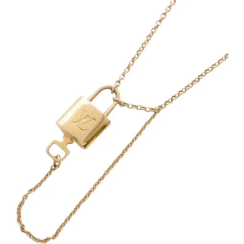 Pre-owned Metal necklaces , female, Sizes: ONE SIZE - Louis Vuitton Vintage - Modalova