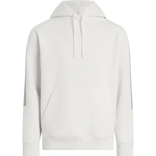 Cremefarbener Hoodie mit gestreiften Ärmeln , Herren, Größe: S - Calvin Klein - Modalova