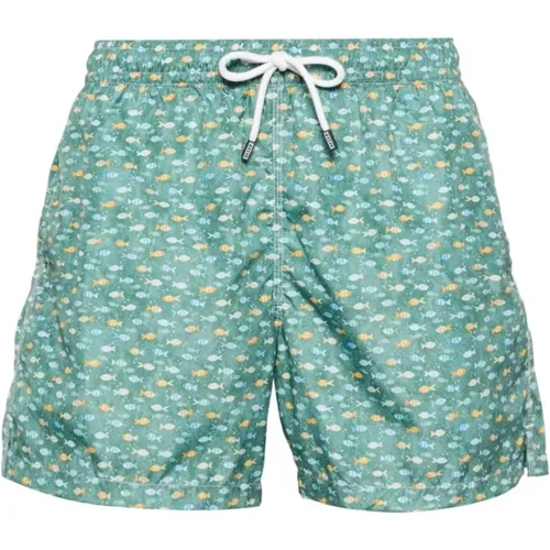 Recycelte Polyester-Badeshorts - Fedeli - Modalova