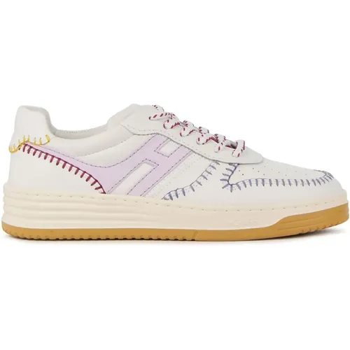 Colorful Detail Low-Top Sneakers , female, Sizes: 3 1/2 UK, 3 UK, 2 UK - Hogan - Modalova